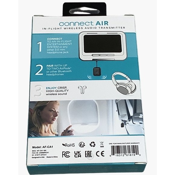 MEE Audio Connect Air In- Flight Bluetooth Wireless Audio Transmitter Adapter - Picture 7 of 9